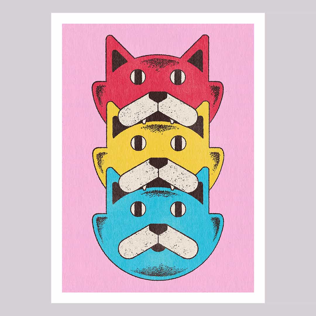 Cat eating cat eating cat